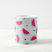 Wassermelone nahtlos Muster. Geometrischer Retrost Kaffeetasse (Mittel)