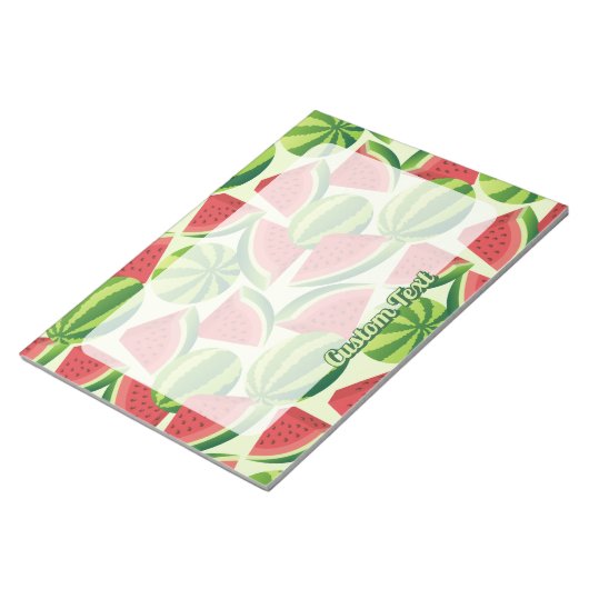 Wassermelone - nahtloser Hintergrund Notizblock (angewinkelt)