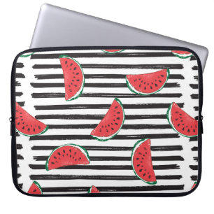 Wassermelone Nahtloses Muster Streifen Laptopschutzhülle