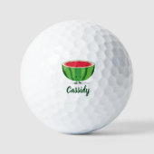 Wassermelone Name Food Golf Balls Golfball (Vorderseite)