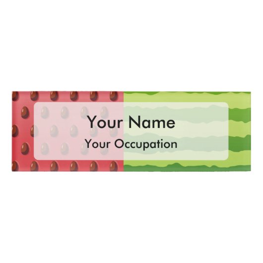 Wassermelone Namenschild (Vorderseite)