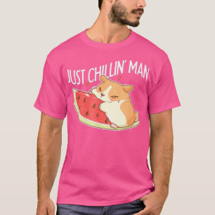 Wassermelone Niedlich Hamster Melon Food Eater Pet T-Shirt