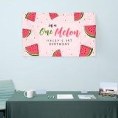 Wassermelone Niedlich in Melon 1. Geburtstag eines Banner (Messeveranstaltung)