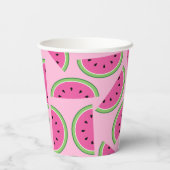 Wassermelone Niedlich Kids 1. Geburtstag Pappbecher (Rückseite)