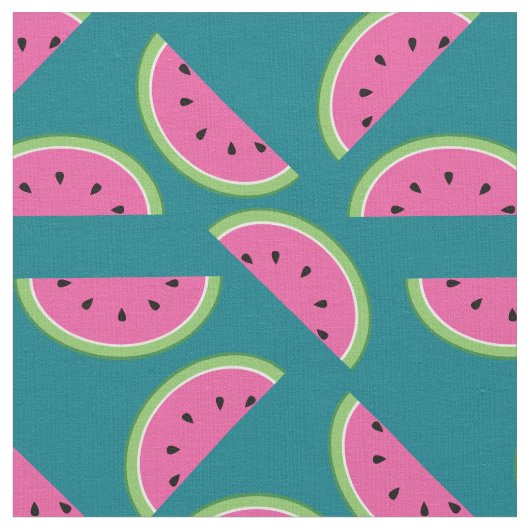 Wassermelone Niedlich Kids Summer Stoff (Nahaufnahme)