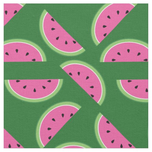 Wassermelone Niedlich Kids Summer Stoff (Nahaufnahme)
