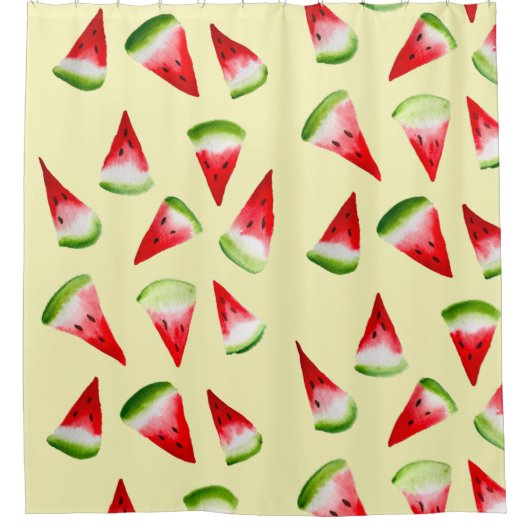 Wassermelone niedliche Früchte Duschvorhang (Vorderseite)