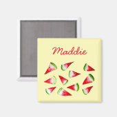 Wassermelone niedliche Früchte Magnet (Vorderseite/Rückseite)