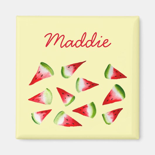 Wassermelone niedliche Früchte Magnet (Vorne)