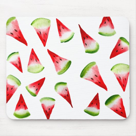 Wassermelone niedliche Früchte Mousepad (Vorne)