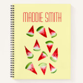 Wassermelone niedliche Früchte Notizblock (Vorderseite)