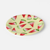 Wassermelone niedliche Früchte Pappteller (Schrägansicht)