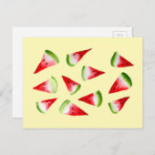 Wassermelone niedliche Früchte Postkarte (Vorne/Hinten)