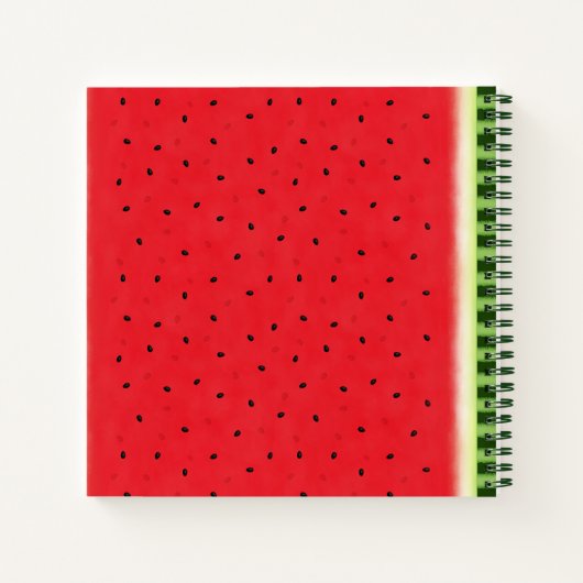 Wassermelone Notizblock (Rückseite)