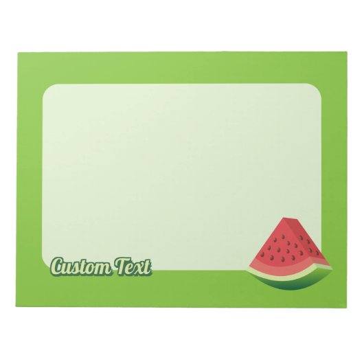 Wassermelone Notizblock (Vorderseite)