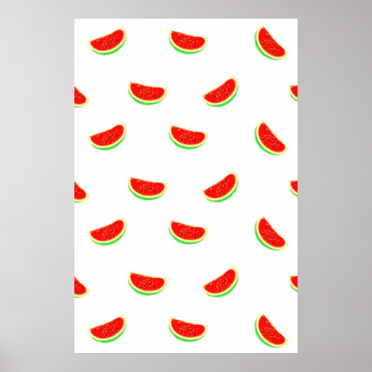 Wassermelone, Obstposter, tropische Früchte, Poster (Vorne)