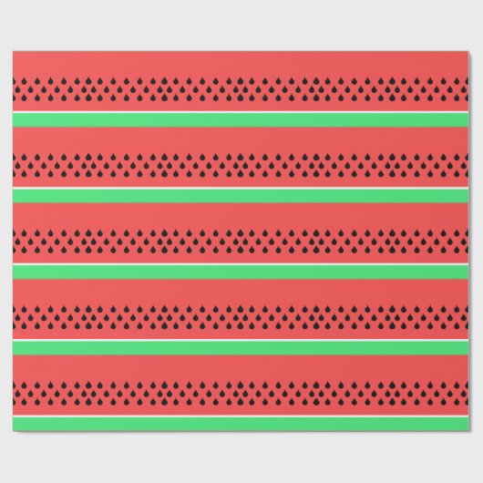 Wassermelone Obstschale Sommer Geschenkpapier (Flach)