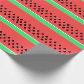 Wassermelone Obstschale Sommer Geschenkpapier (Ecke)