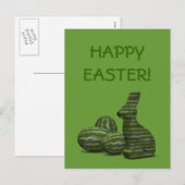 Wassermelone Ostern Feiertagspostkarte (Vorne/Hinten)