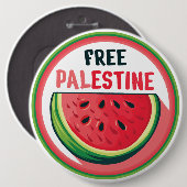 Wassermelone Palästina Freie Colorfull Button (Vorne & Hinten)