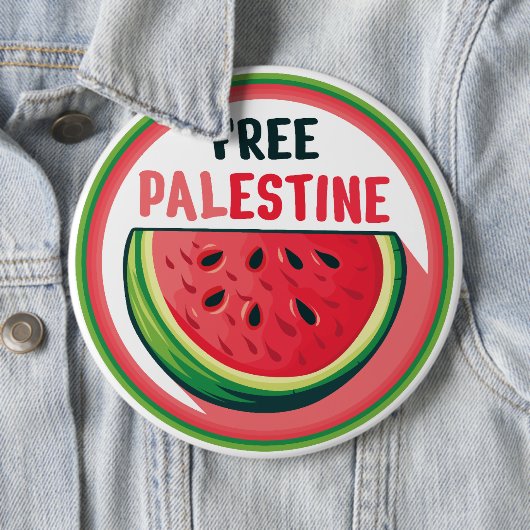Wassermelone Palästina Freie Colorfull Button (Beispiel)