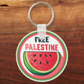 Wassermelone Palästina Freie Colorfull Schlüsselanhänger (Vorderseite)