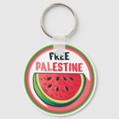 Wassermelone Palästina Freie Colorfull Schlüsselanhänger (Rückseite)