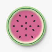Wassermelone-PapierTeller Pappteller (Vorderseite)