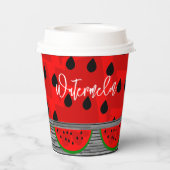 Wassermelone Pappbecher (Rückseite)