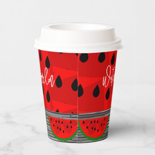 Wassermelone Pappbecher (Rechts)