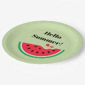 Wassermelone Pappteller (Schrägansicht)