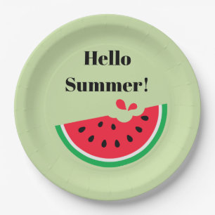 Wassermelone Pappteller