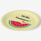 Wassermelone Pappteller (Schrägansicht)