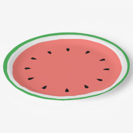 Wassermelone Pappteller