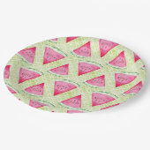 Wassermelone Pappteller (Schrägansicht)