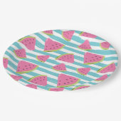 Wassermelone Pappteller (Schrägansicht)