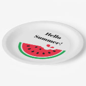 Wassermelone Pappteller (Schrägansicht)