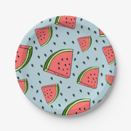 Wassermelone Pappteller