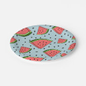 Wassermelone Pappteller (Schrägansicht)