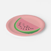 Wassermelone Pappteller (Schrägansicht)