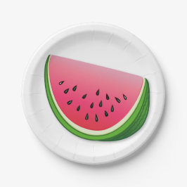 Wassermelone Pappteller