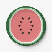 Wassermelone Pappteller (Vorderseite)