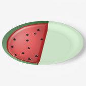 Wassermelone Pappteller (Schrägansicht)