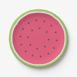 Wassermelone Pappteller
