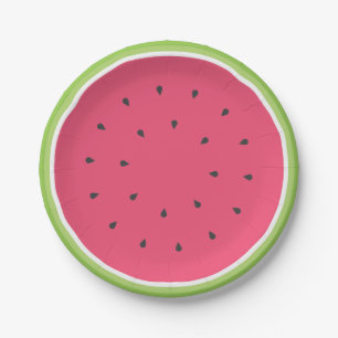 Wassermelone Pappteller