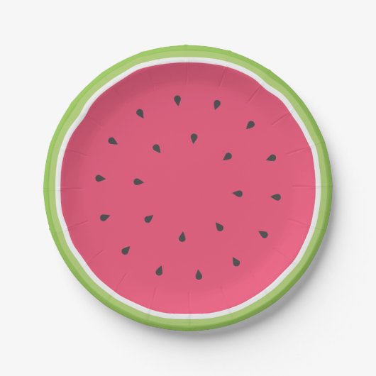 Wassermelone Pappteller (Vorderseite)