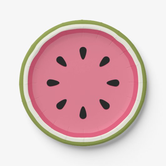 Wassermelone Pappteller (Vorderseite)