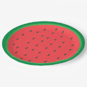 Wassermelone Pappteller (Schrägansicht)