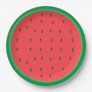 Wassermelone Pappteller