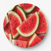 Wassermelone Pappteller (Vorderseite)